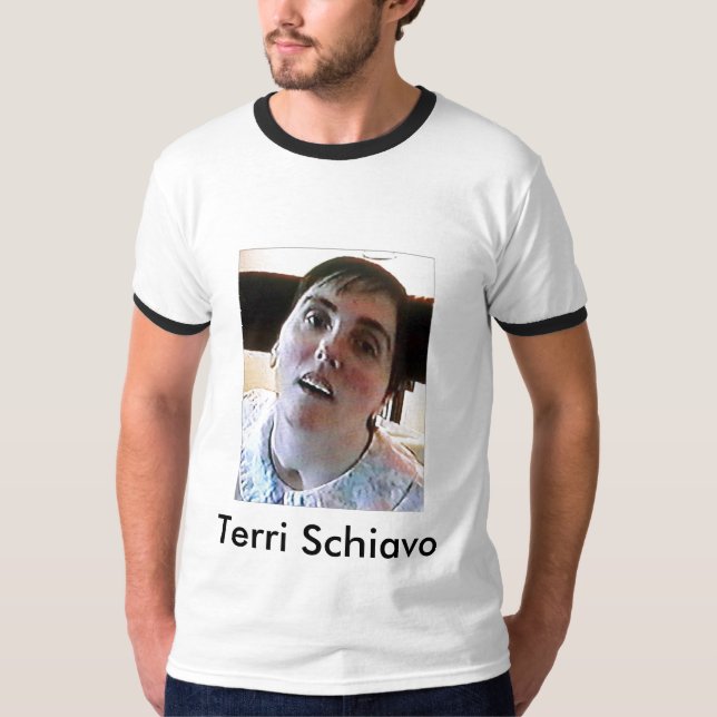 Camiseta Terri Schiavo comió al papa (Anverso)
