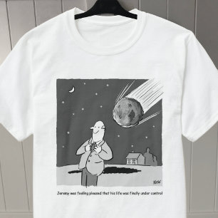 Camiseta Terrible Meteorito Golpeando la Tierra Divertido