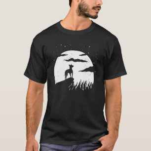 Camiseta Terrier Americano sin pelo y Halloween de Luna