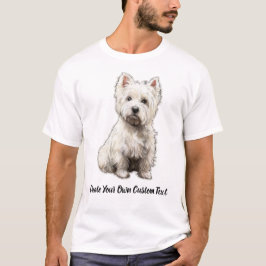 Camiseta Terrier Blanco de West Highland Crea tu Texto