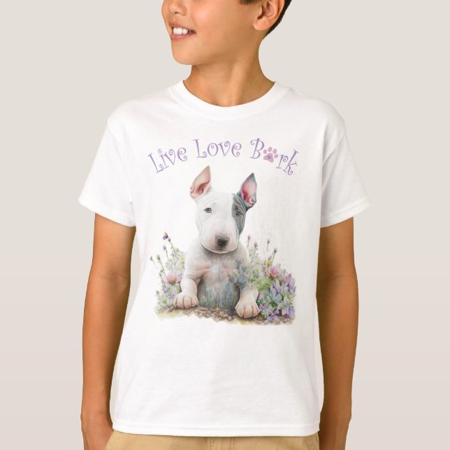Camiseta Terrier Bulladorable Floral (Anverso)