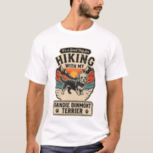 Camiseta Terrier Dandie Dinmont caminando Perro Montaña Ata