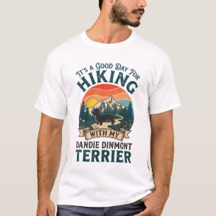 Camiseta Terrier Dandie Dinmont caminando Perro Montañas At