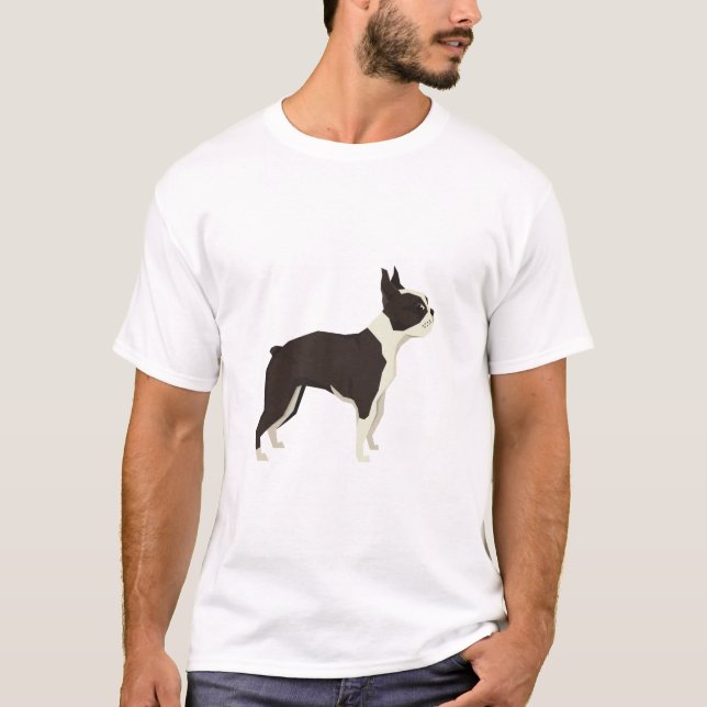 Camiseta Terrier de Boston (Anverso)