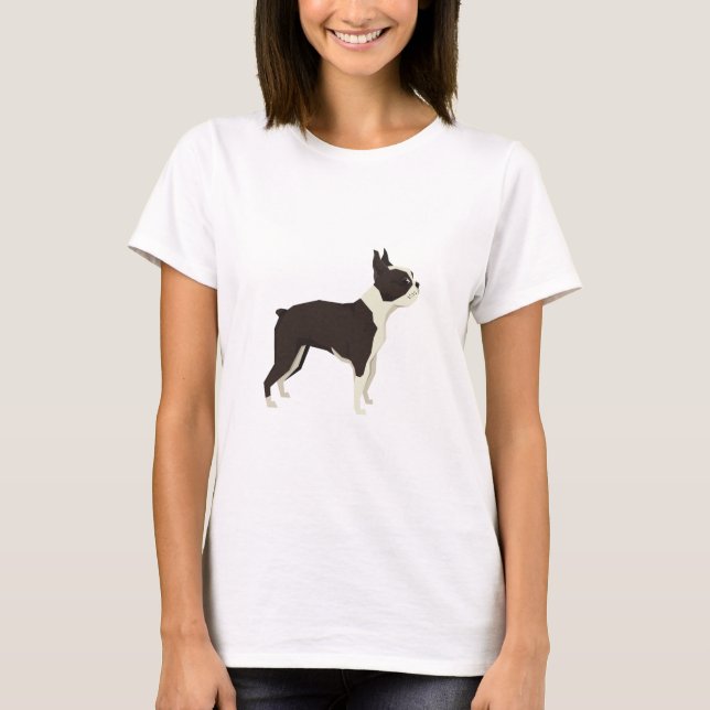 Camiseta Terrier de Boston (Anverso)
