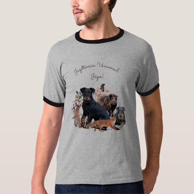 Camiseta Terrier de caza alemán (Jagdterrier) (Anverso)