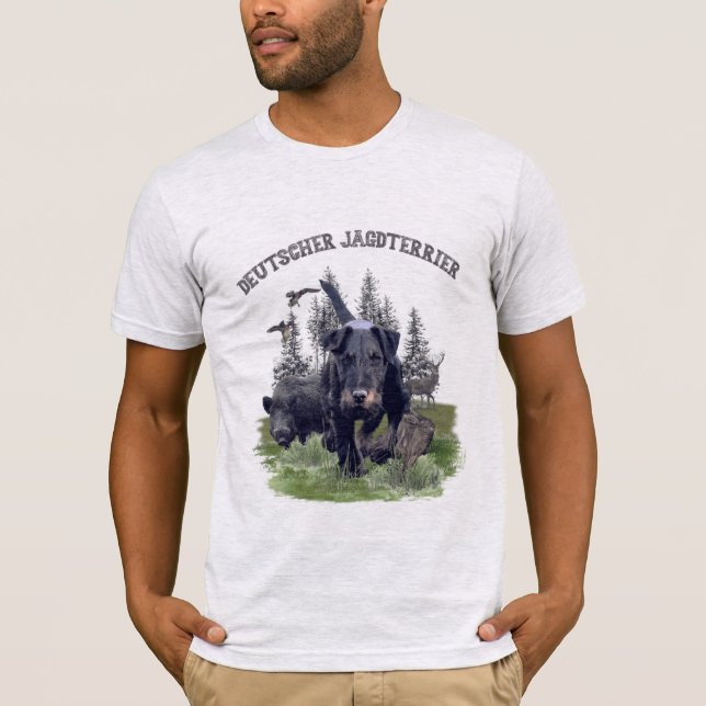 Camiseta Terrier de caza alemán (Jagdterrier) (Anverso)