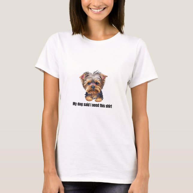 Camiseta Terrier de Yorkshire (Anverso)