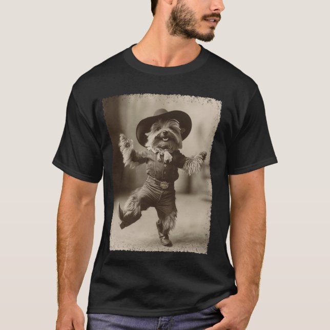 Camiseta Terrier de Yorkshire vaquero (Anverso)