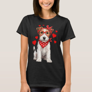 Camiseta Terrier de Zorro Día de San Valentín Amante del Pe