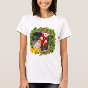 Camiseta Terrier escocés con Papá Noel