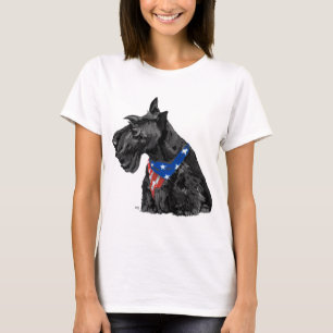 Camiseta Terrier Escocés Curioso Patriótico
