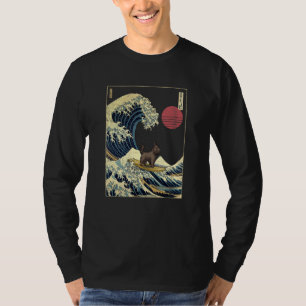 Camiseta Terrier Escocés Ola Japonesa de Kanagawa Perro Sur