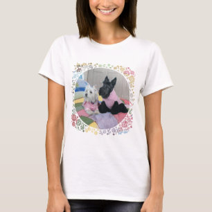 Camiseta Terrier Escocés y West Highland White Terrier