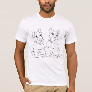 Camiseta Terrier escoceses