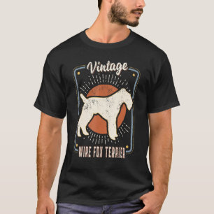 Camiseta Terrier Fox de Alambre Vintage Retro Clásico Amor 