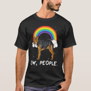 Camiseta Terrier Galés Arcoíris Ew Personas Unicornio Perro