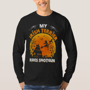 Camiseta Terrier Irlandés Cabalga de Pasajero Perro Terrie