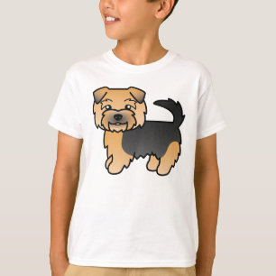 Camiseta Terrier Norfolk Black And Tan Perro De Dibujos Ani