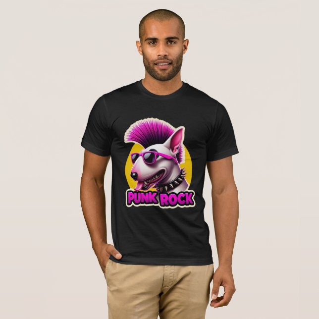 Camiseta TERRIER-PURPER 3 DE LA TORNETA DE ROCK DE punk (Anverso completo)