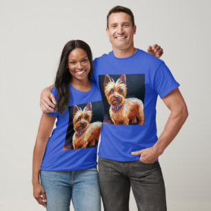 Camiseta Terrier sedoso australiano - Retrato de perro