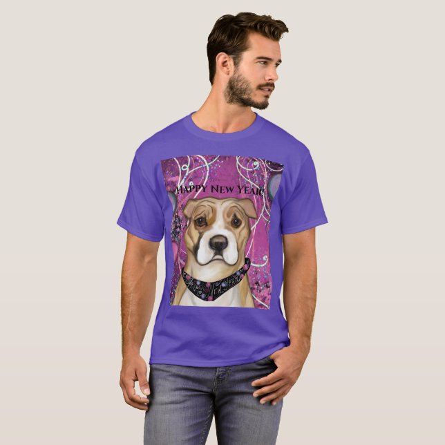 CAMISETA TERRIER STAFFORDSHIRE AMERICANO (Anverso completo)