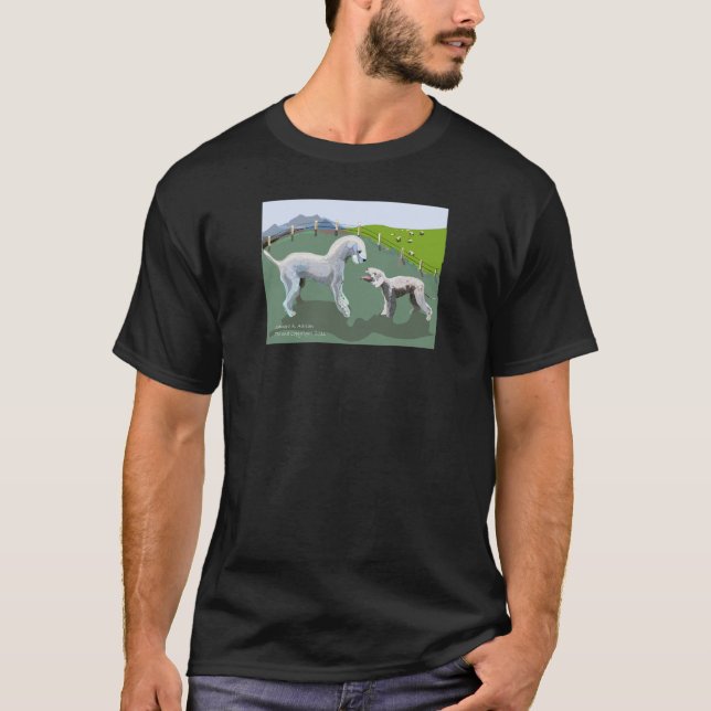 Camiseta Terrieres de Bedlington - encuentro de su héroe (Anverso)