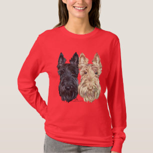 Camiseta Terriers Escoceses Negros y Trigos