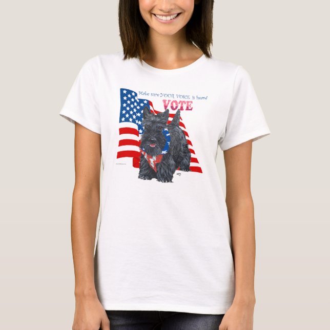 Camiseta Terriers escoceses para votar (Anverso)
