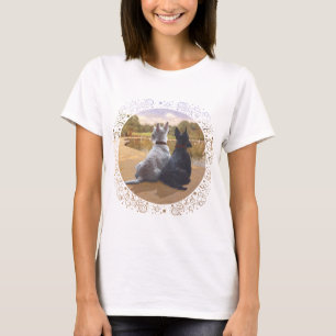 Camiseta Terriers escoceses trigueños y negros