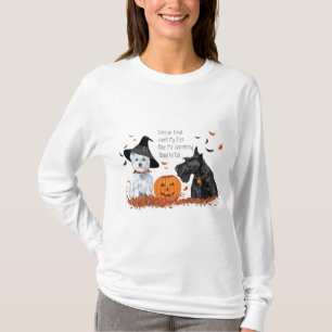 Camiseta Terriers escoceses y West Highland White Halloween