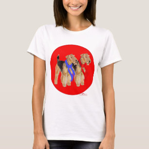 Camiseta Terriers galeses con bufandas cálidas