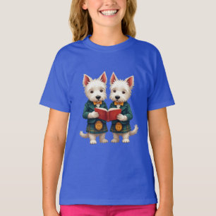 Camiseta Terriers West Highland Cena de Burns leyendo poesí