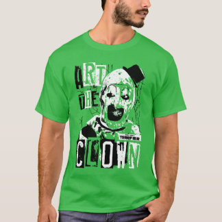 Camiseta Terrifier Arthe Payaso Cara Sangrienta Alto Contra