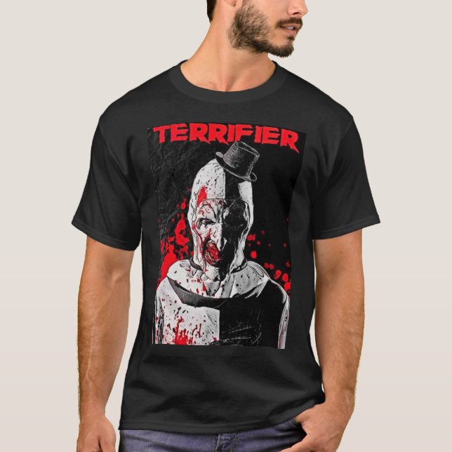 Camiseta Terrifier movie horror poster art 645 (Anverso)