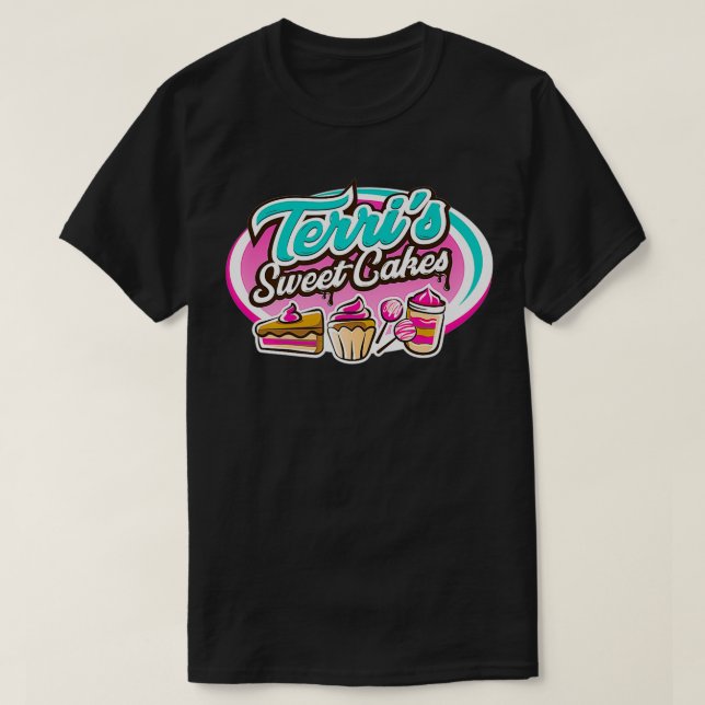 Camiseta Terri's Sweet Cakes Premium  (Diseño del anverso)