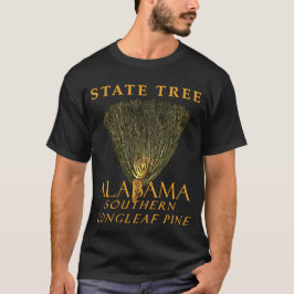 Camiseta Territorio de Alabama El Árbol De Pino Longleaf