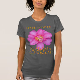 Camiseta Territorio de Alabama Flor Camellia Sasanqua