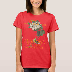 Camiseta Territorio de Alabama Flor silvestre La hortensia 