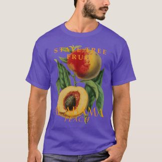 Camiseta Territorio de Alabama Fruta de Árbol El Melocotón