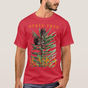 Camiseta Territorio de Alaska Árbol El Abeto de Sitka