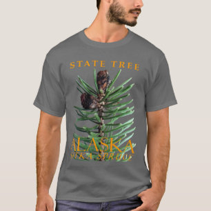 Camiseta Territorio de Alaska Árbol El Abeto de Sitka