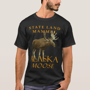 Camiseta Territorio de Alaska Mamífero terrestre El alce