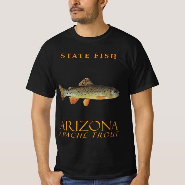 Camiseta Territorio De Arizona Pesca La Trucha Apache (Anverso)