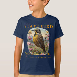 Camiseta Territorio de Dakota del Norte Bird Meadowlark Occ