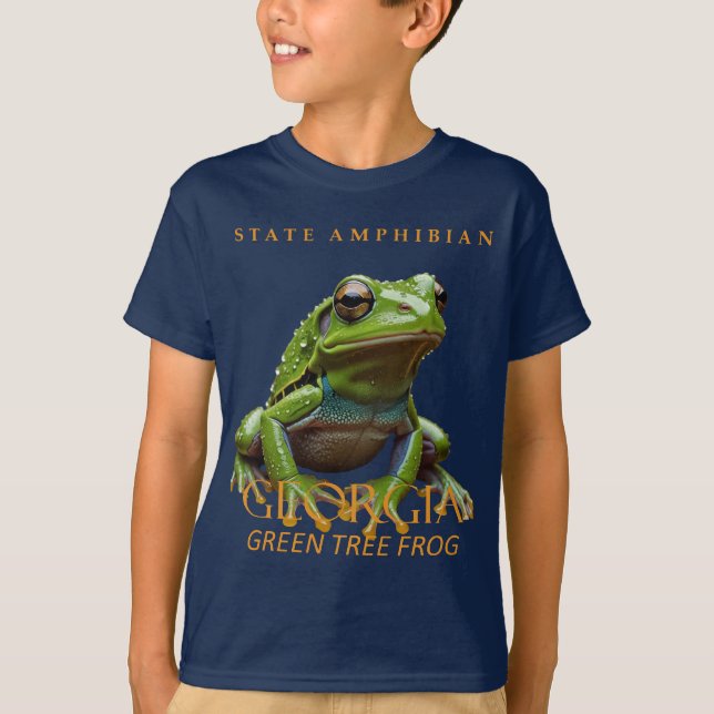 Camiseta Territorio de Georgia Anfibio La Rana Del Árbol Ve (Anverso)