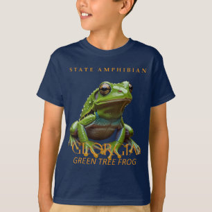 Camiseta Territorio de Georgia Anfibio La Rana Verde Arbóre