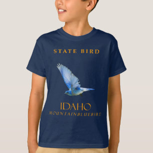 Camiseta Territorio de Idaho Ave El Azulejo Montañés