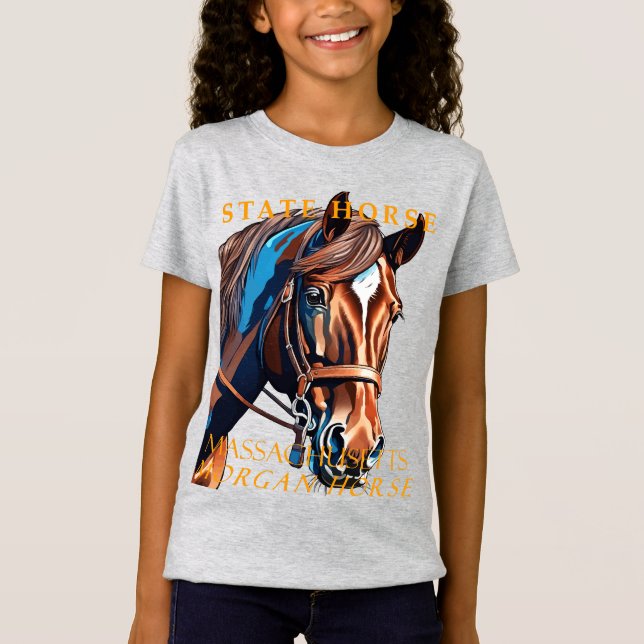 Camiseta Territorio de Massachusetts Caballo El Caballo Mor (Anverso)