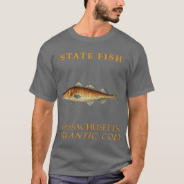 Camiseta Territorio De Massachusetts Pescado El Cod Atlánti